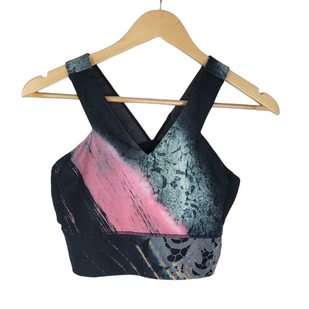 Nanette Lepore Multicolor Patterned Sports Bra